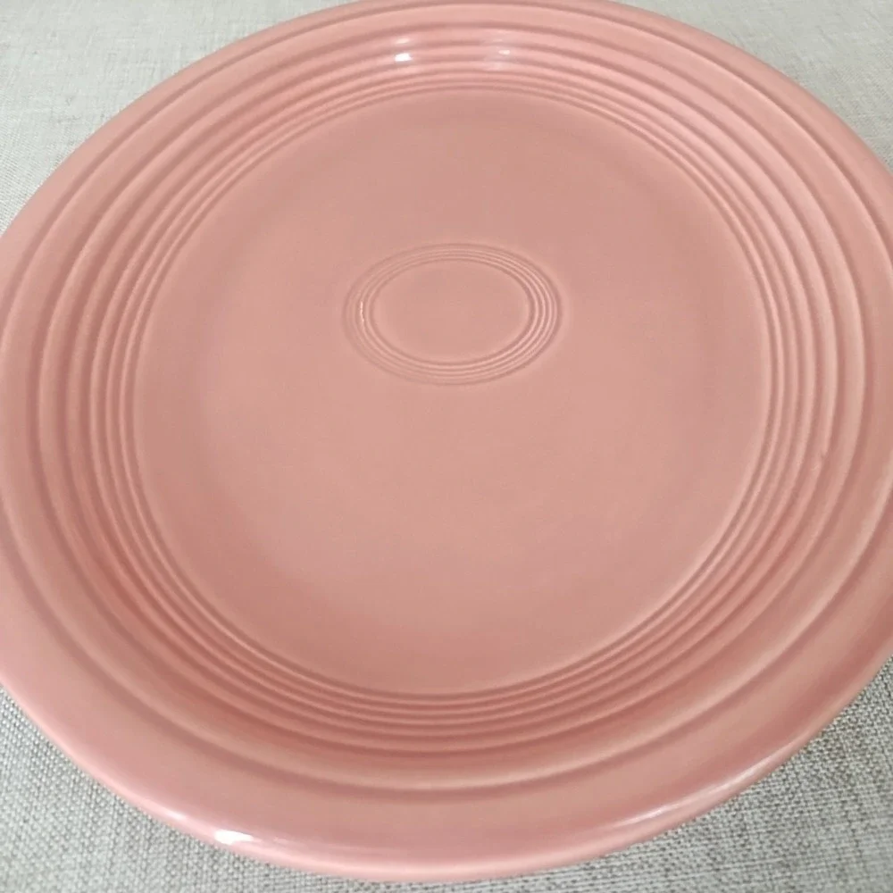 Vintage Fiesta Fiestaware Oval Serving Platter Rose 12-5/8